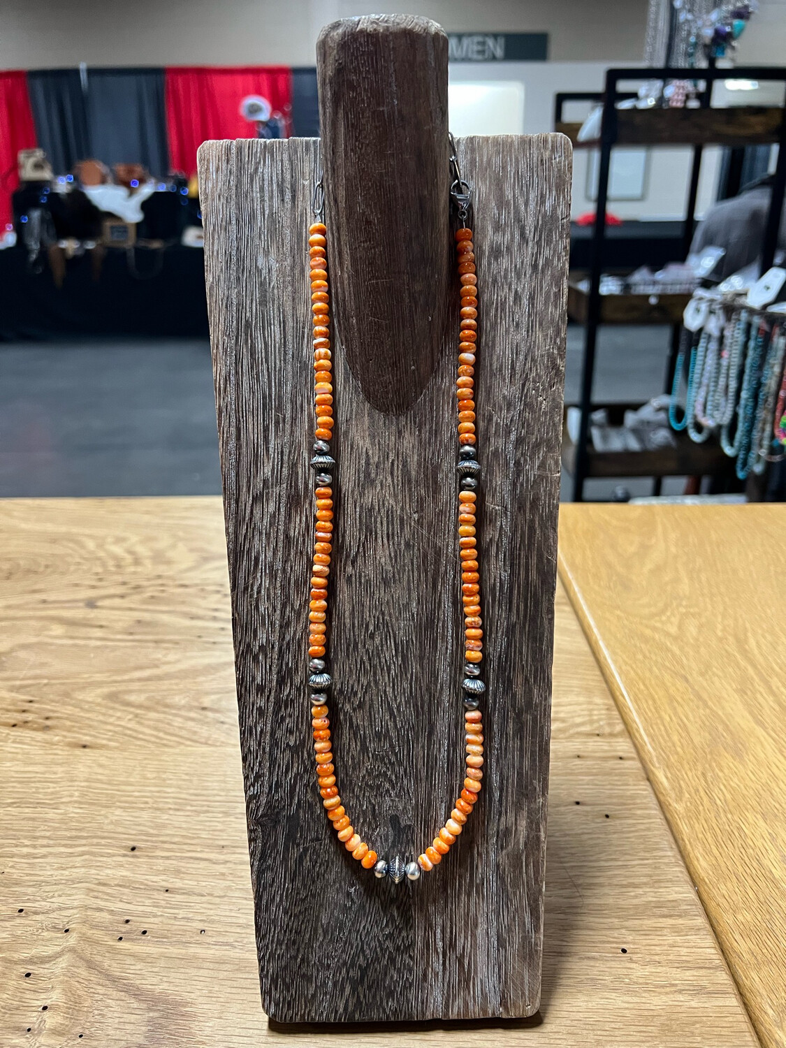 Orange Spiny Oyster &amp; Navajo Pearls