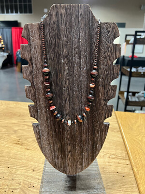 Faux Copper Navajo Pearls &amp; Orange Spiny Oyster