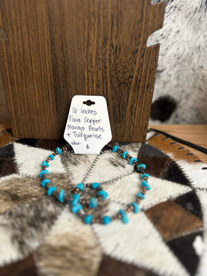 Faux Navajo Pearls &amp; Turquoise