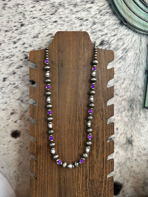 Faux Navajo Pearls &amp; Glass Beads