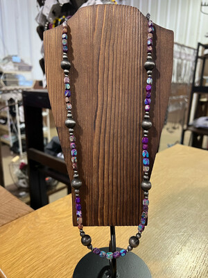 Purple Mohave &amp; Faux Navajo Pearls