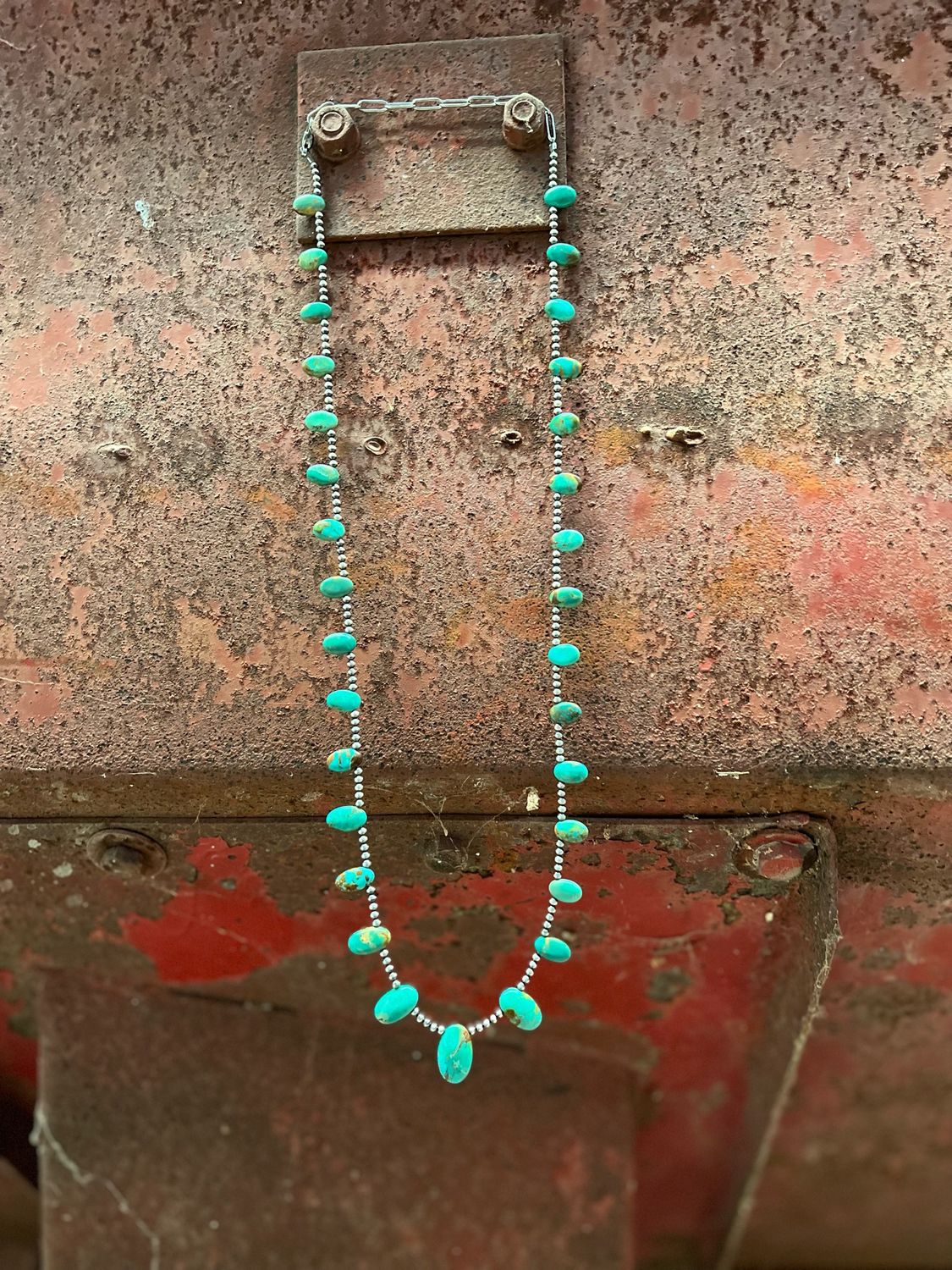 Royston Turquoise Petals &amp; Navajo Pearls