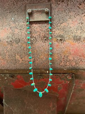 Royston Turquoise Petals & Navajo Pearls