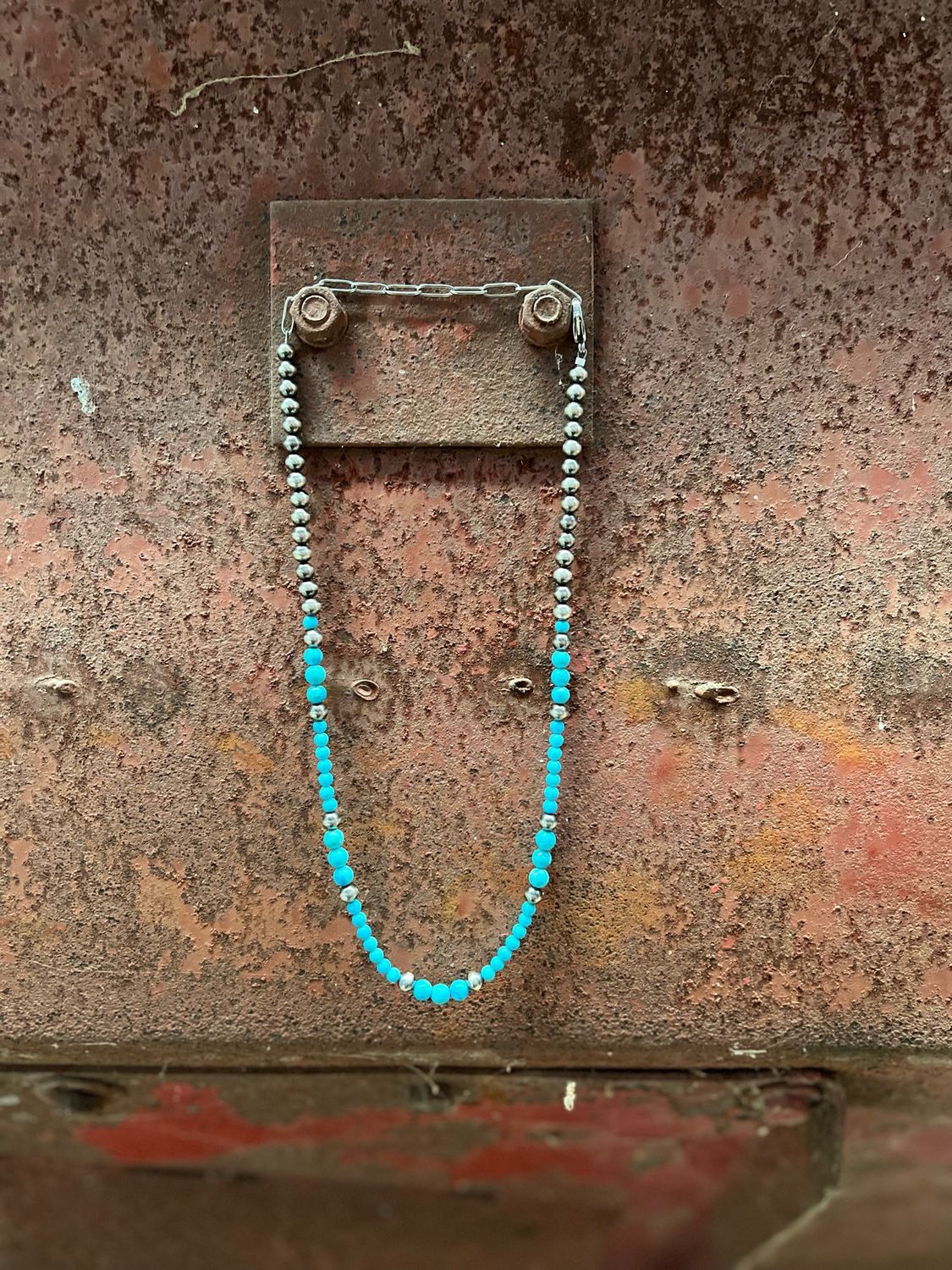 Sleeping Beauty Turquoise &amp; Navajo Pearls