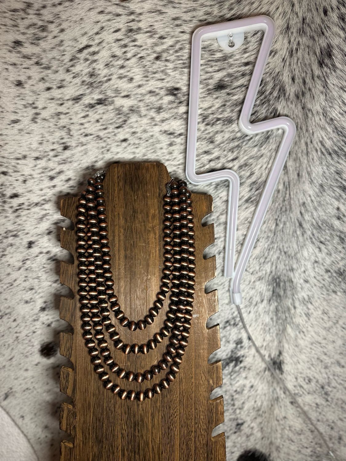 10mm Faux Copper Navajo Pearls