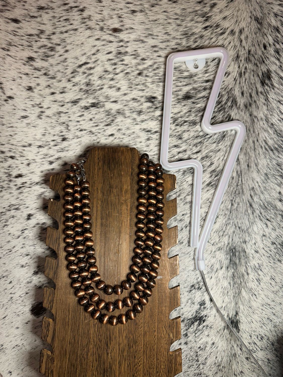 12mm Faux Copper Navajo Pearls