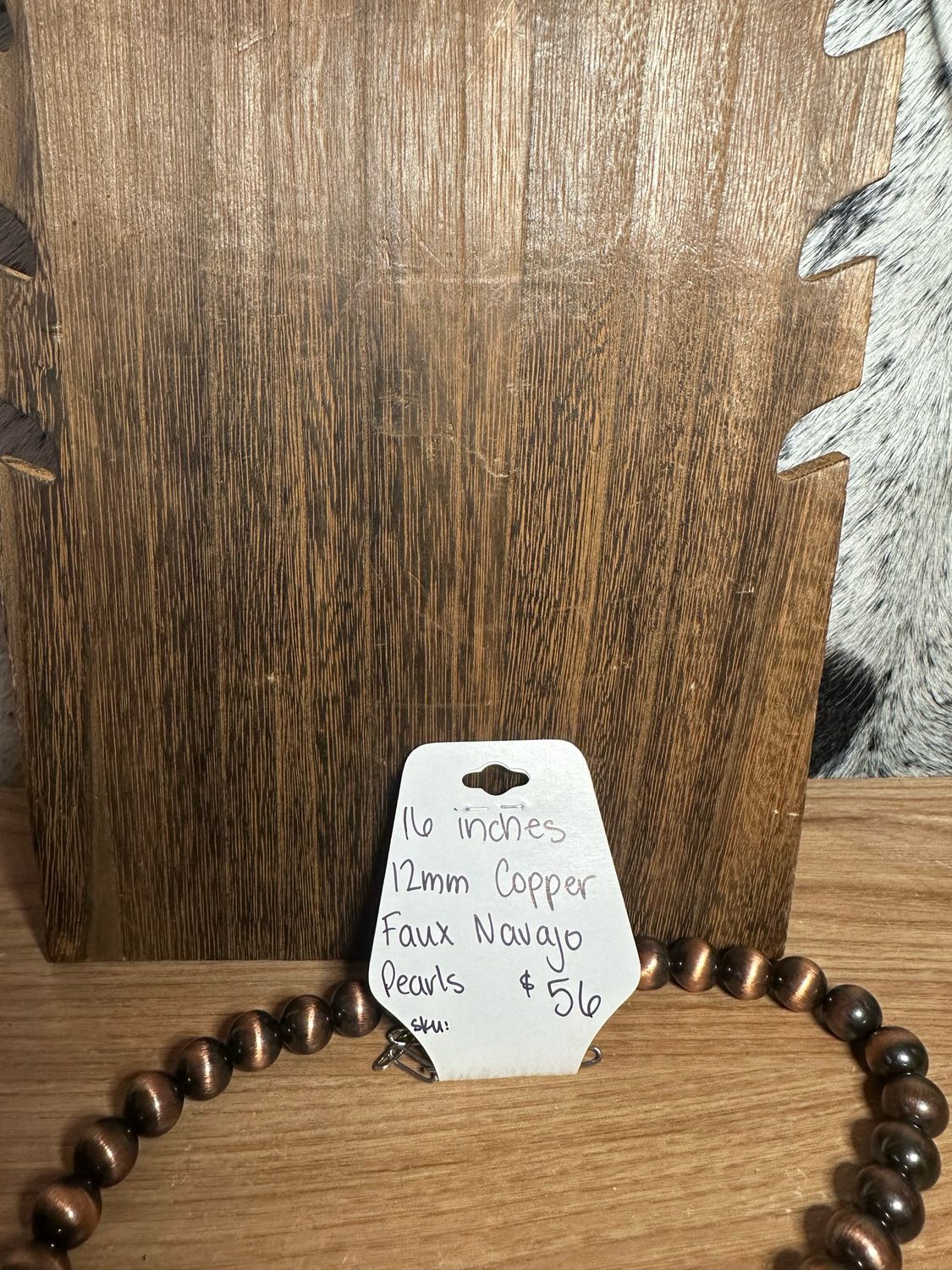 12mm Faux Copper Navajo Pearls