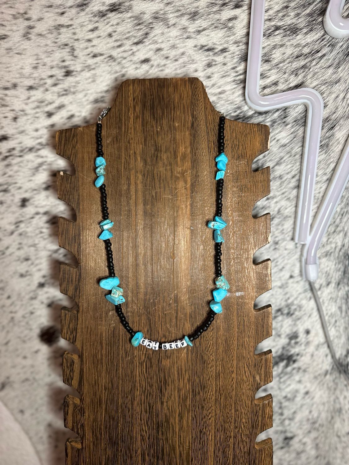 Eat Beef &amp; Faux Turquoise