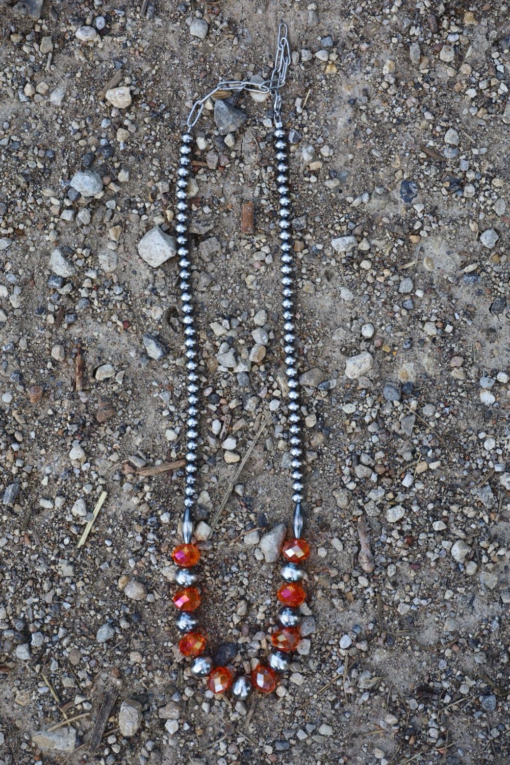 Orange &amp; Navajo Pearls