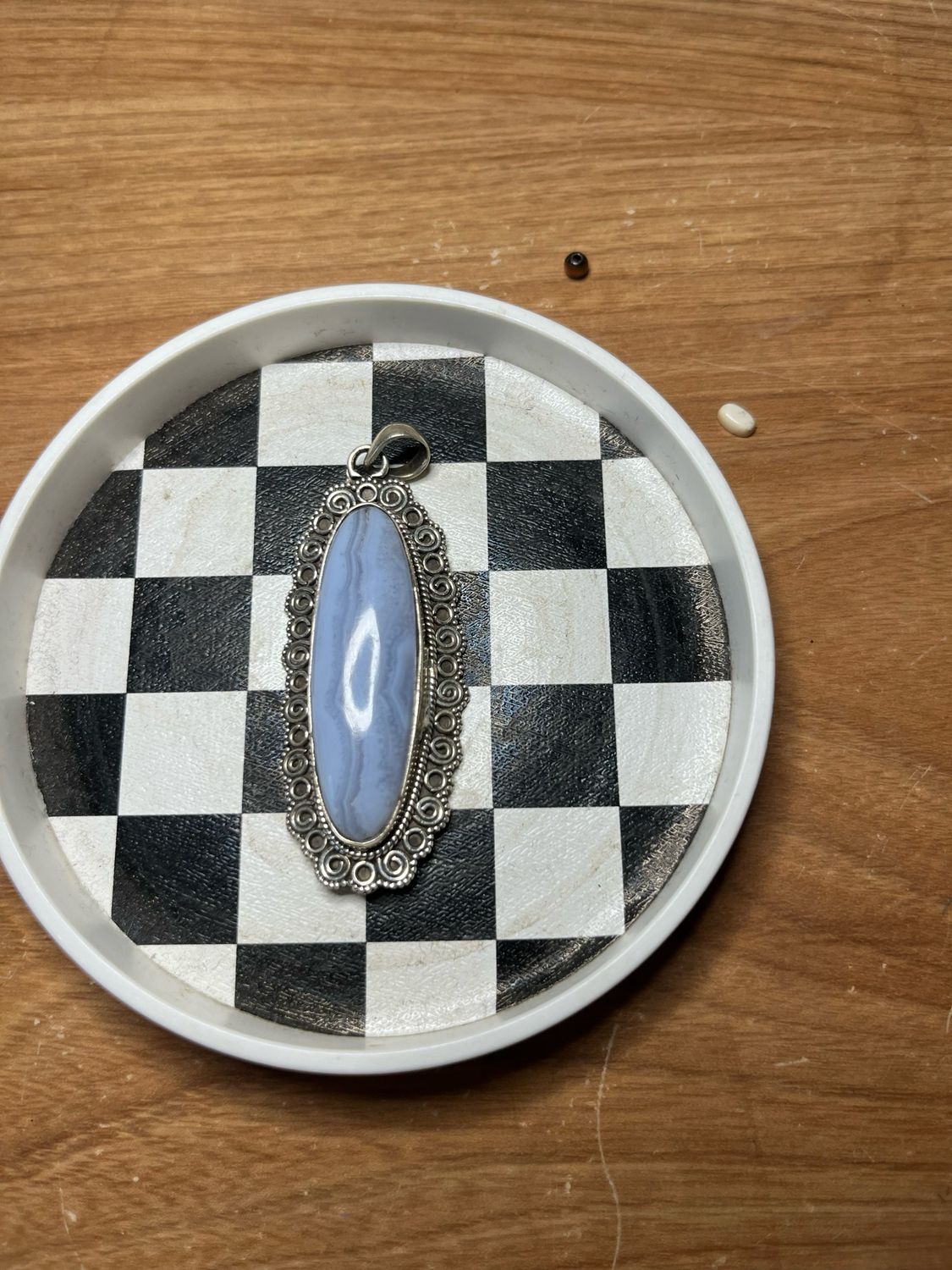 Blue Lace Agate Pendant
