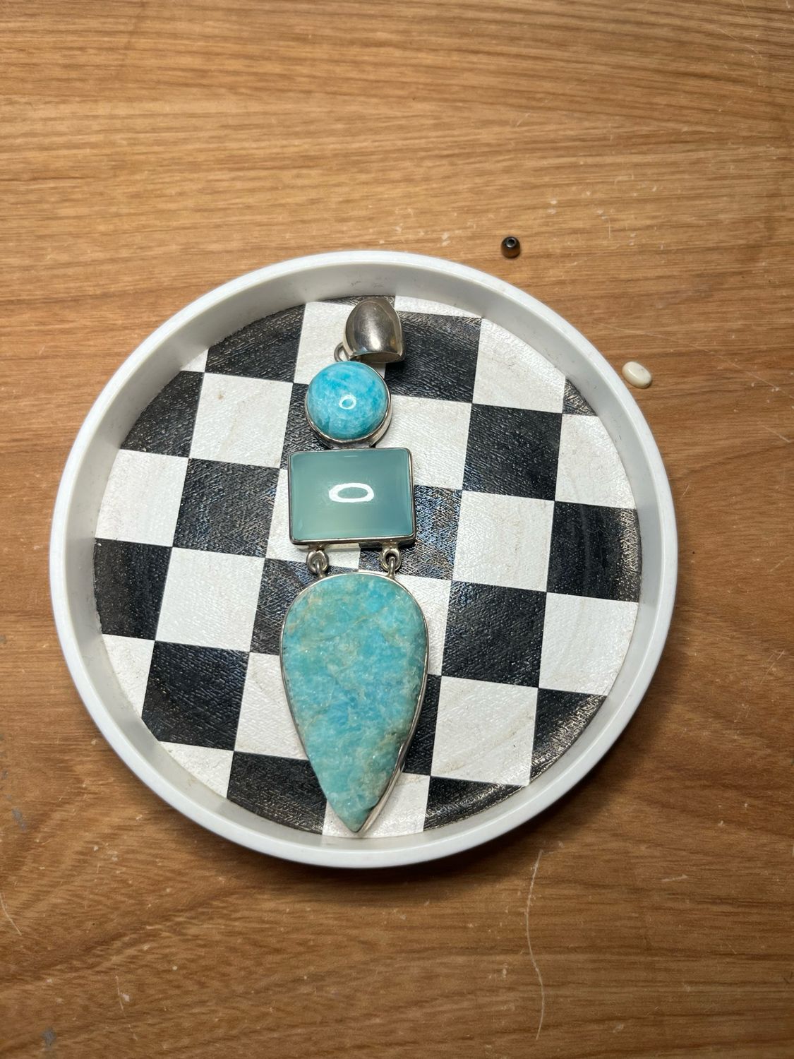 Blue Agate Pendant