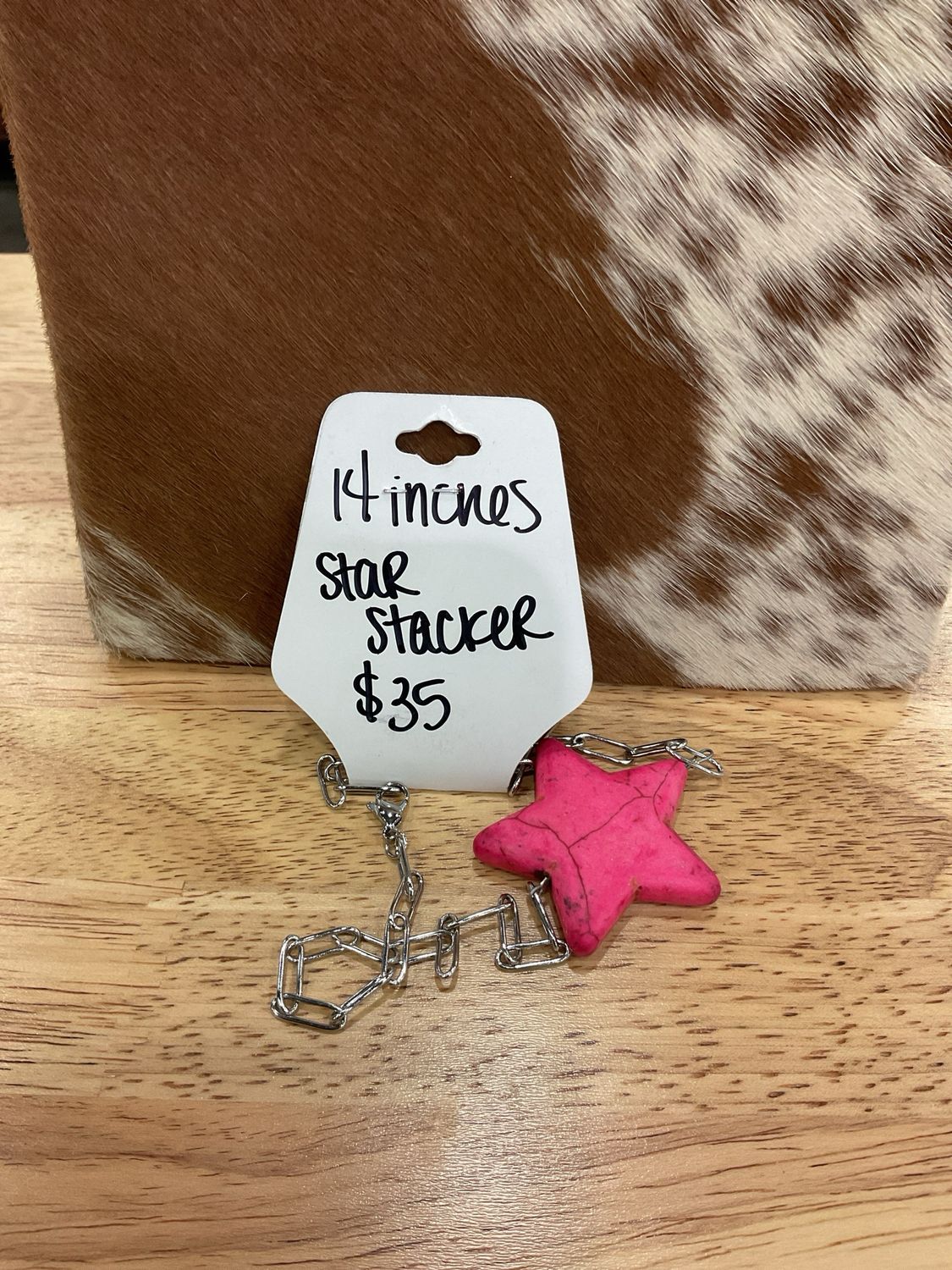 Hot Pink Star Stacker