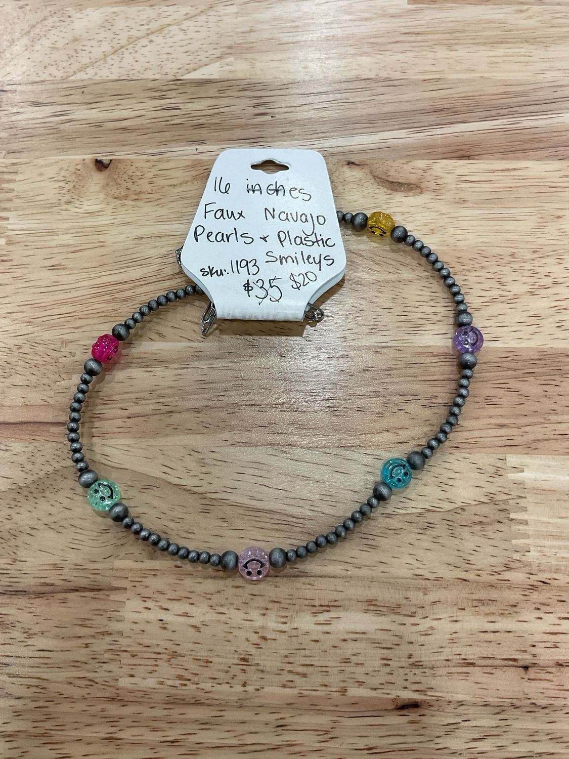 Plastic Smileys &amp; Faux Navajo Pearl