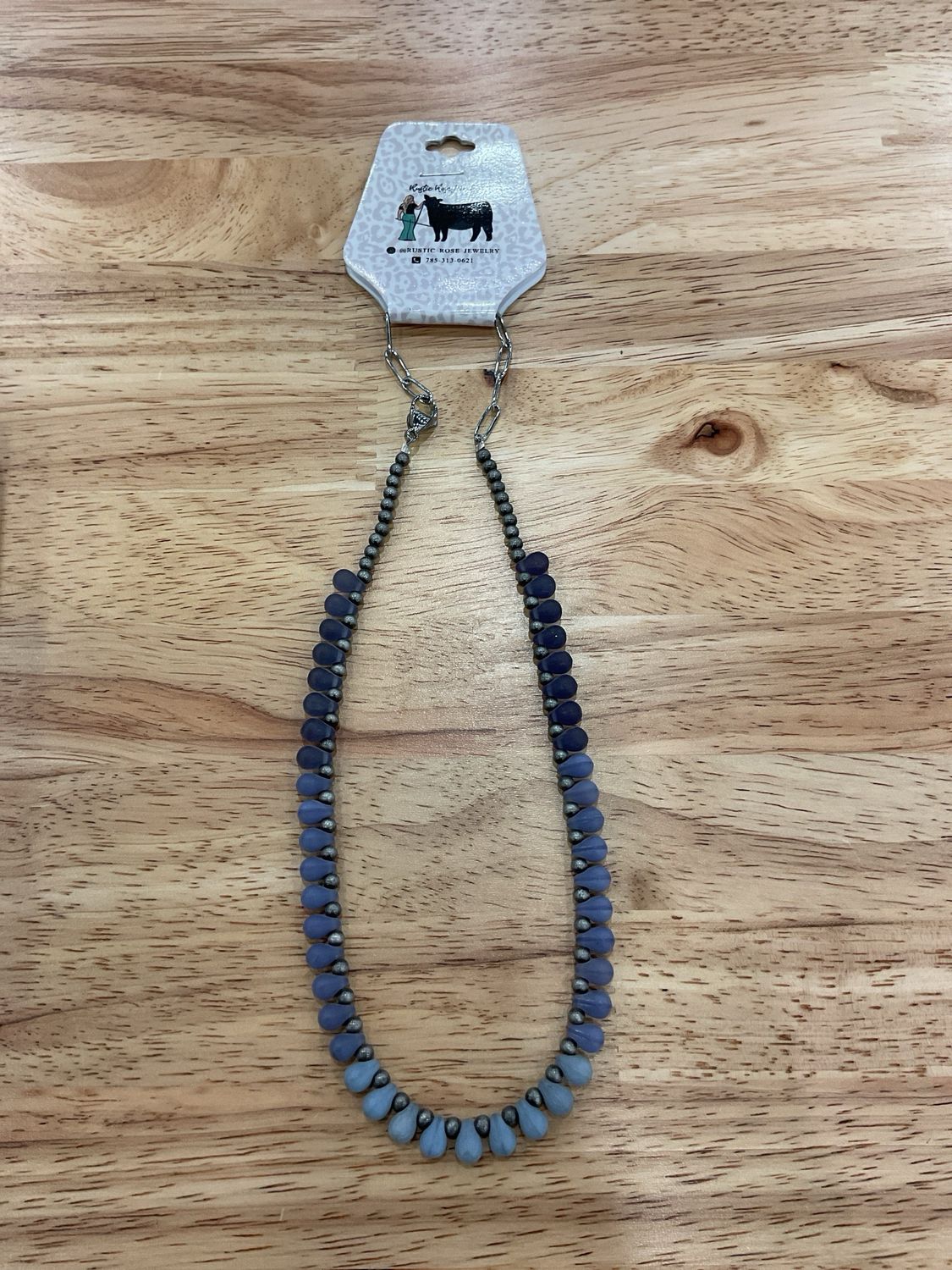 Faux Navajo Pearls &amp; Purple Petals