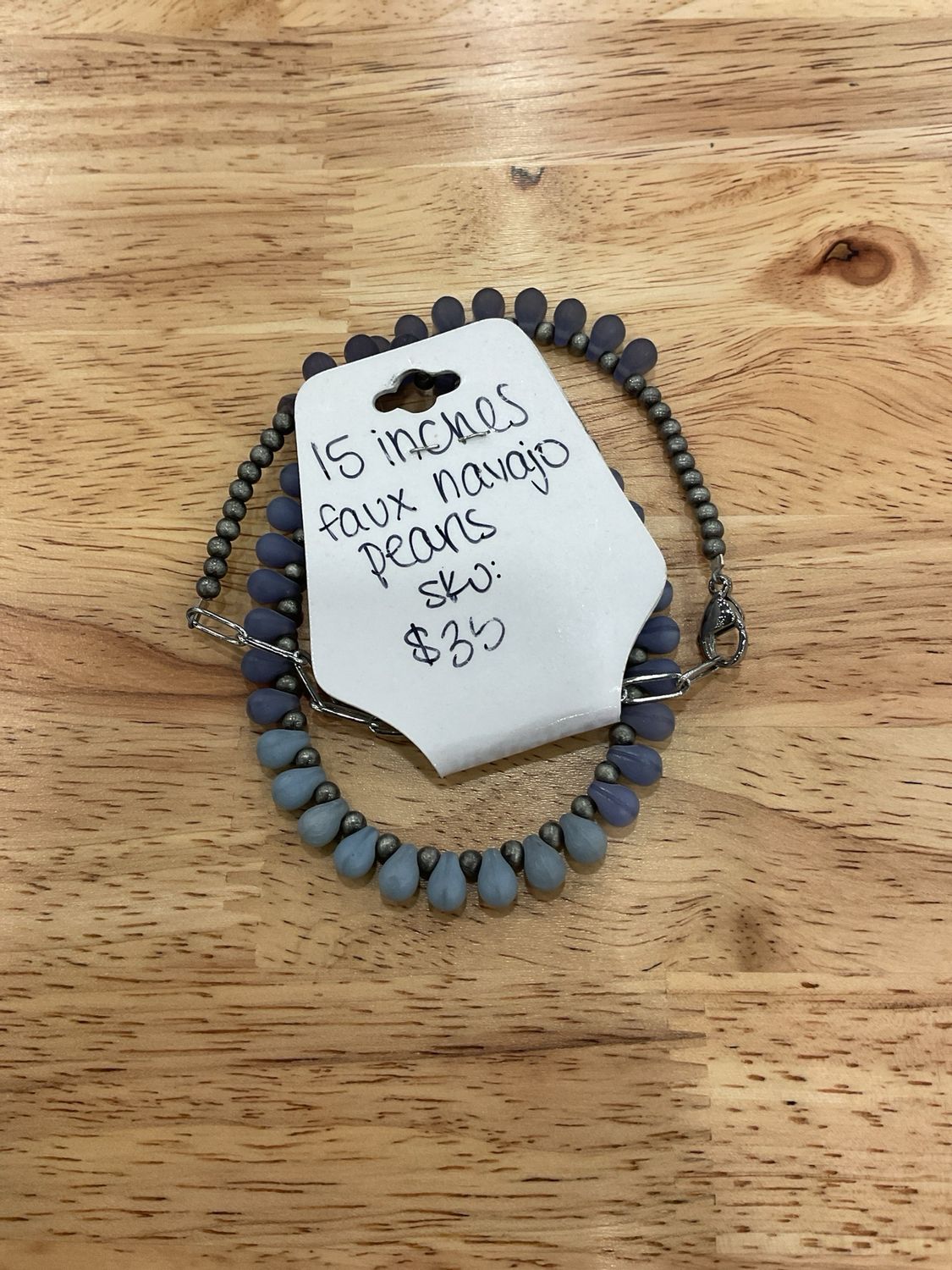 Faux Navajo Pearls &amp; Purple Petals