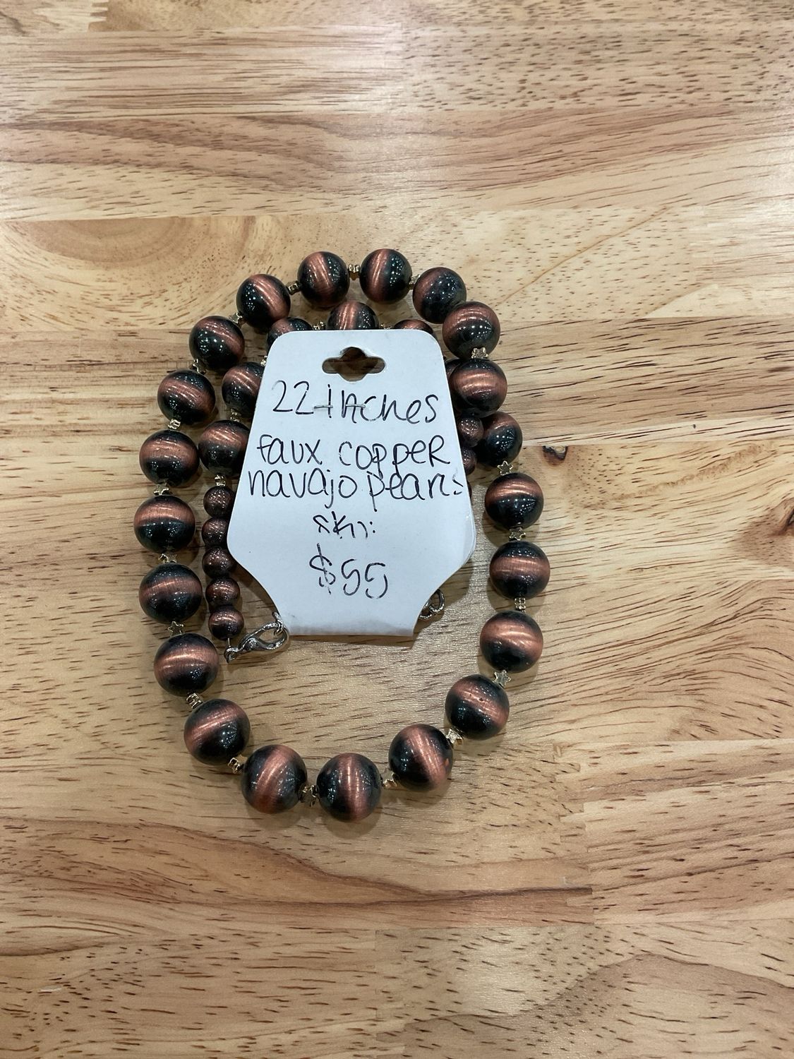 Faux Copper Navajo Pearls &amp; Gold Stars