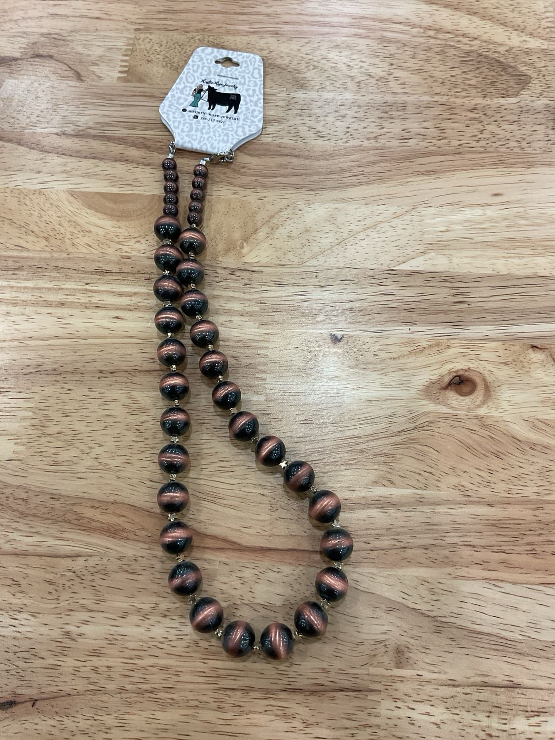 Faux Copper Navajo Pearls &amp; Gold Stars
