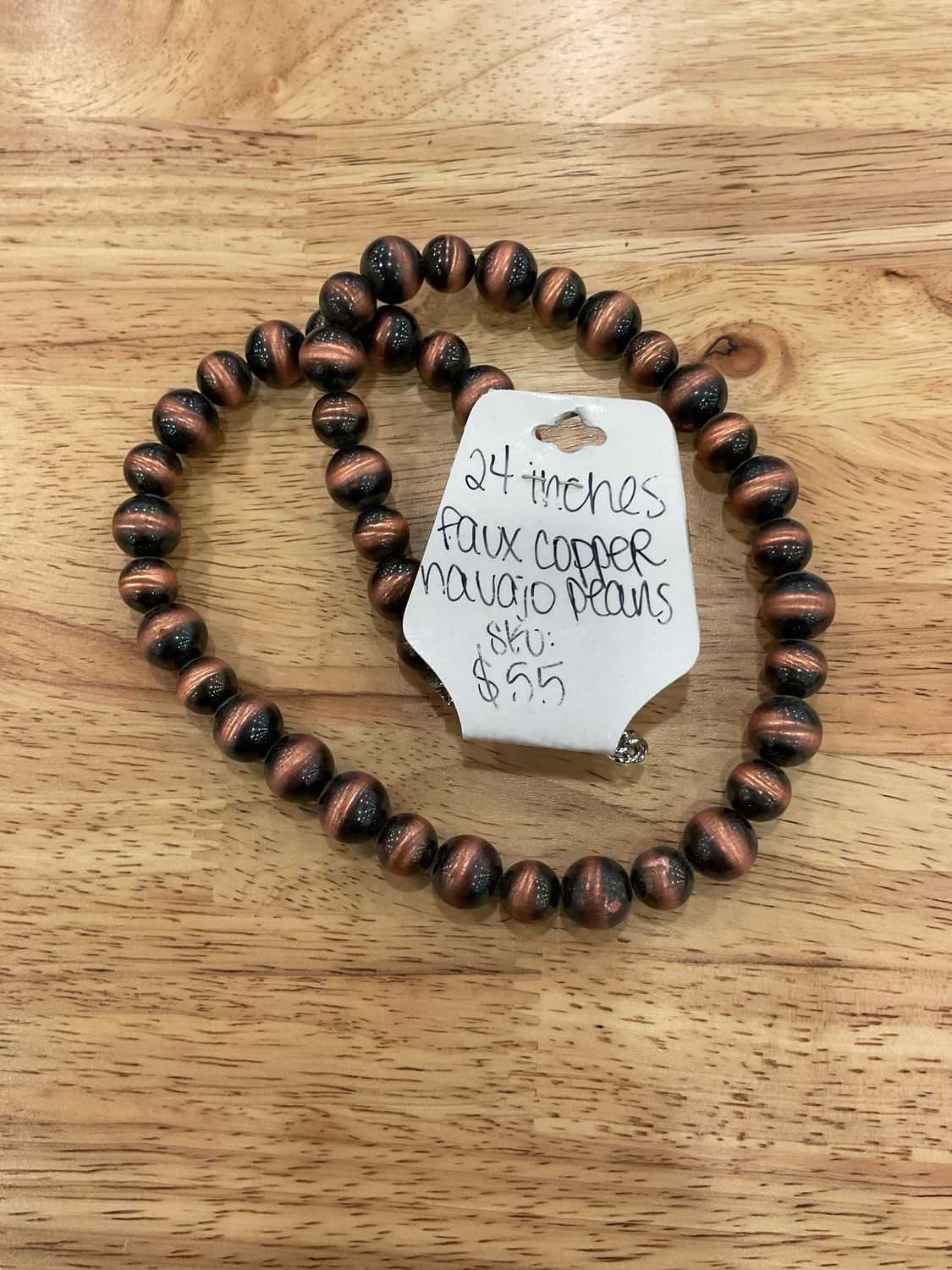 Mixed Sizes Faux Navajo Pearls