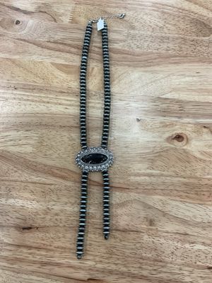 Faux Navajo Pearls Lariat