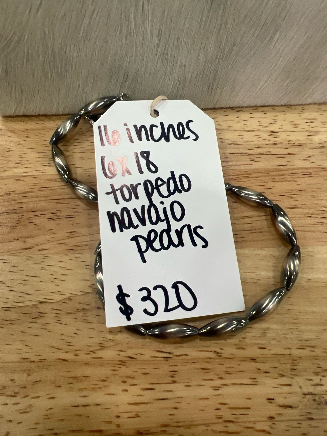 6x18 Torpedo Navajo Pearls