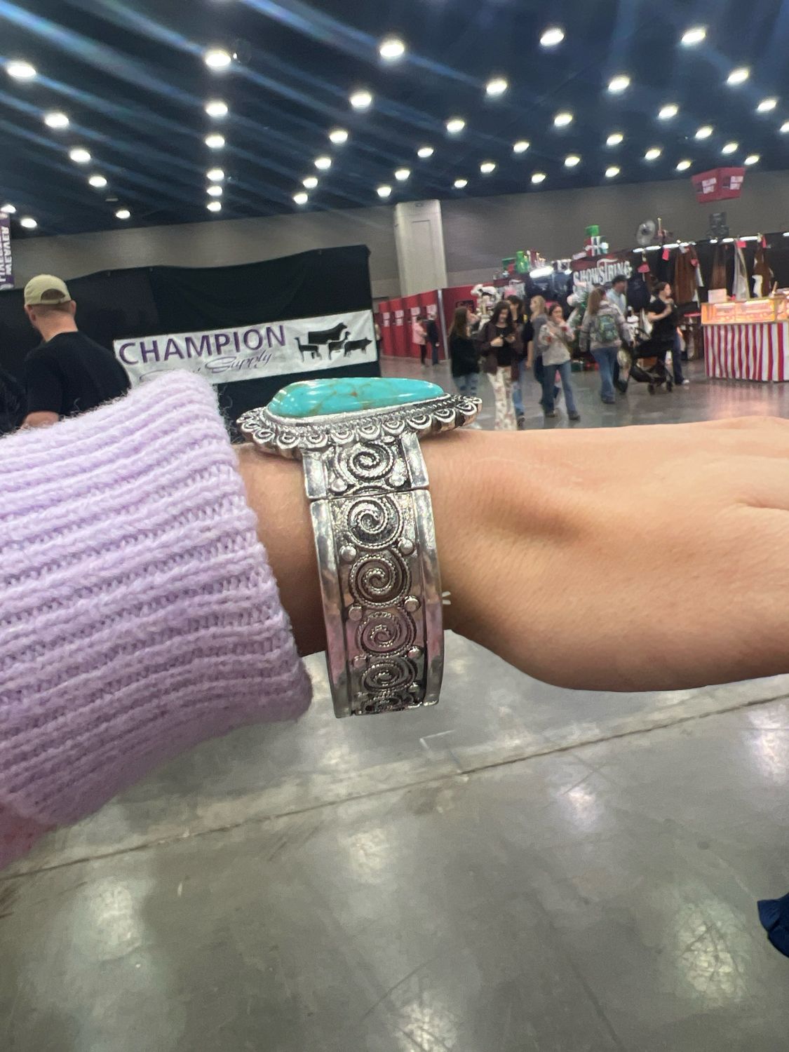 Faux Turquoise Cuff