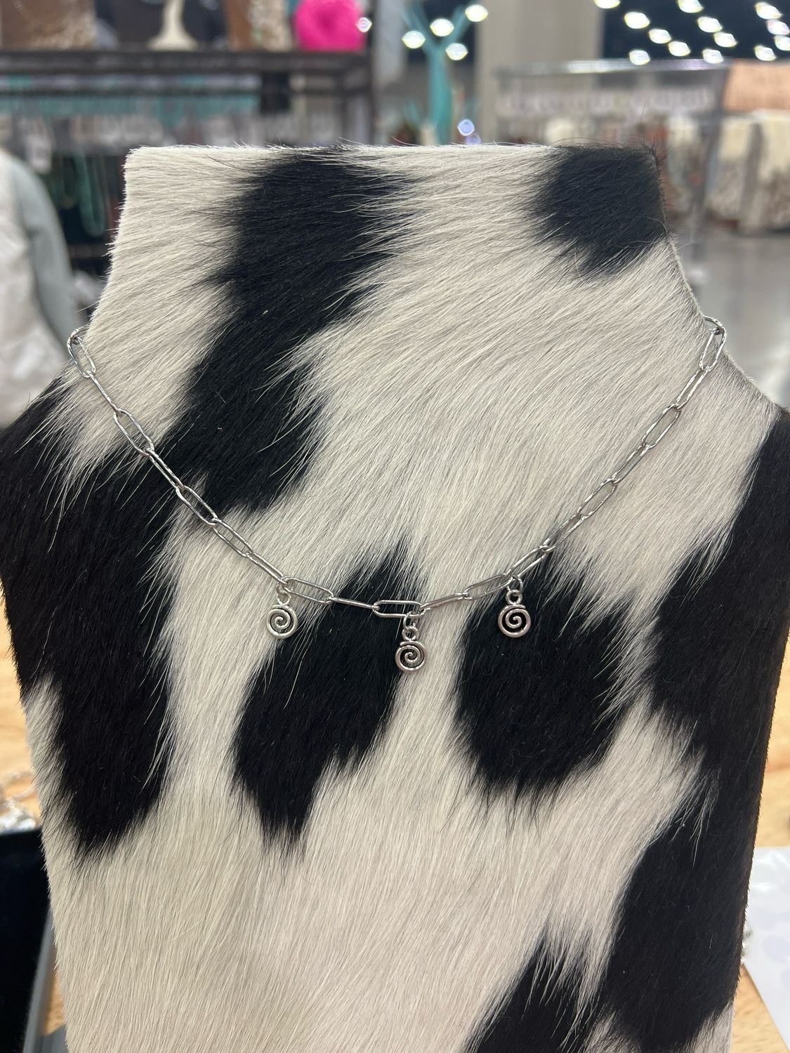Swirl Charm Necklace