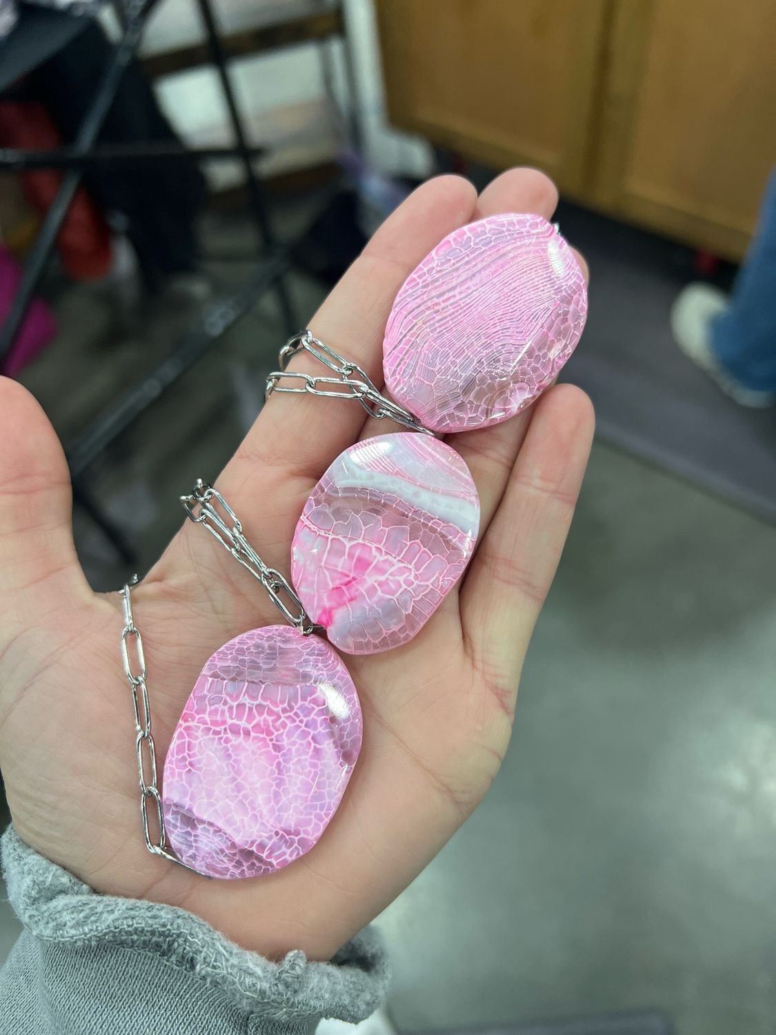 Pink Petoskey Stone Stacker