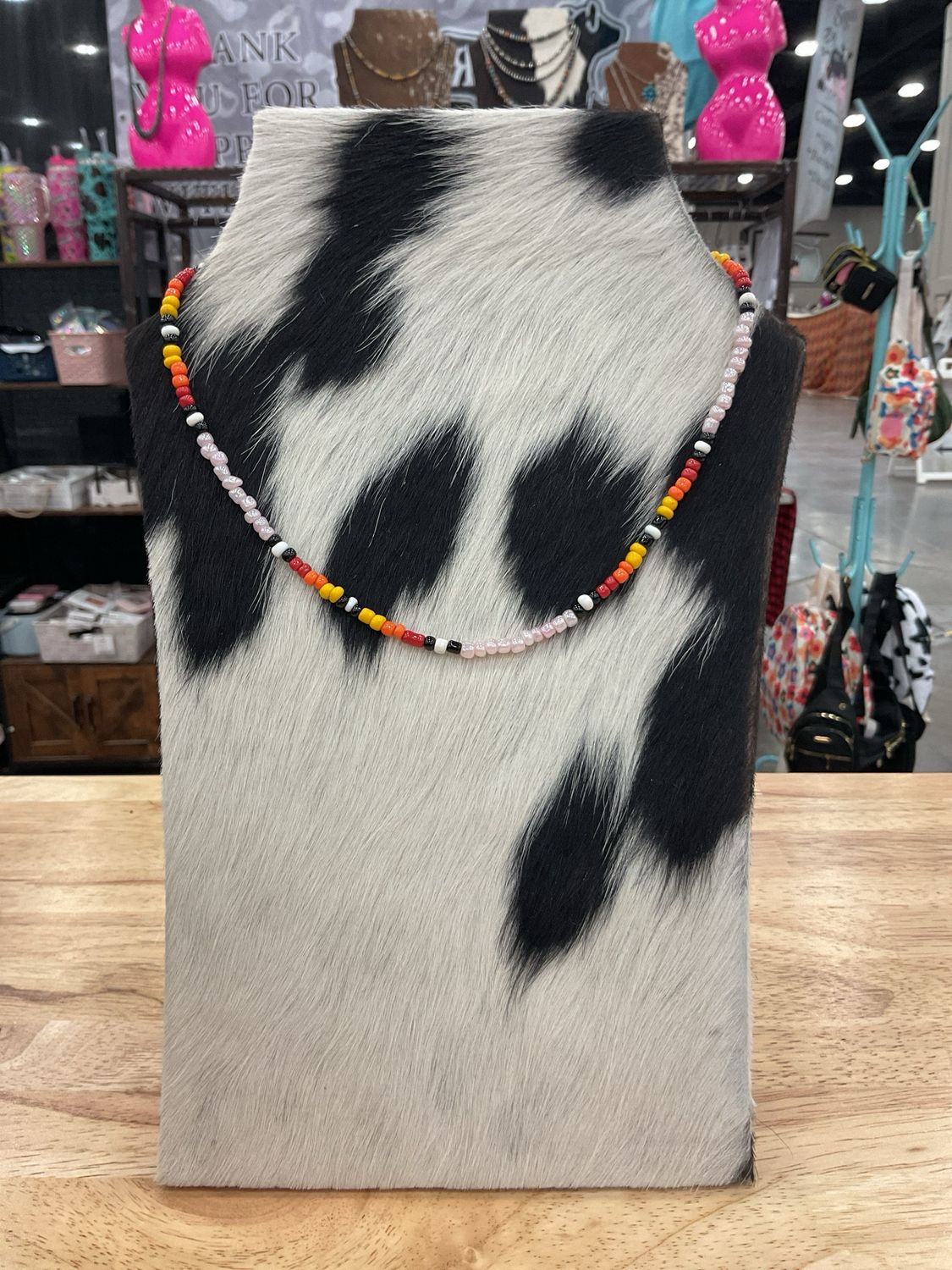 Pink Serape Seed Bead