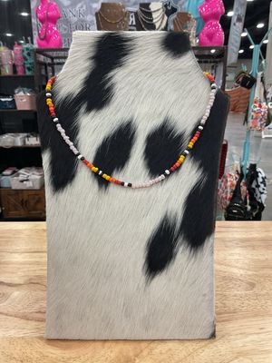 Pink Serape Seed Bead