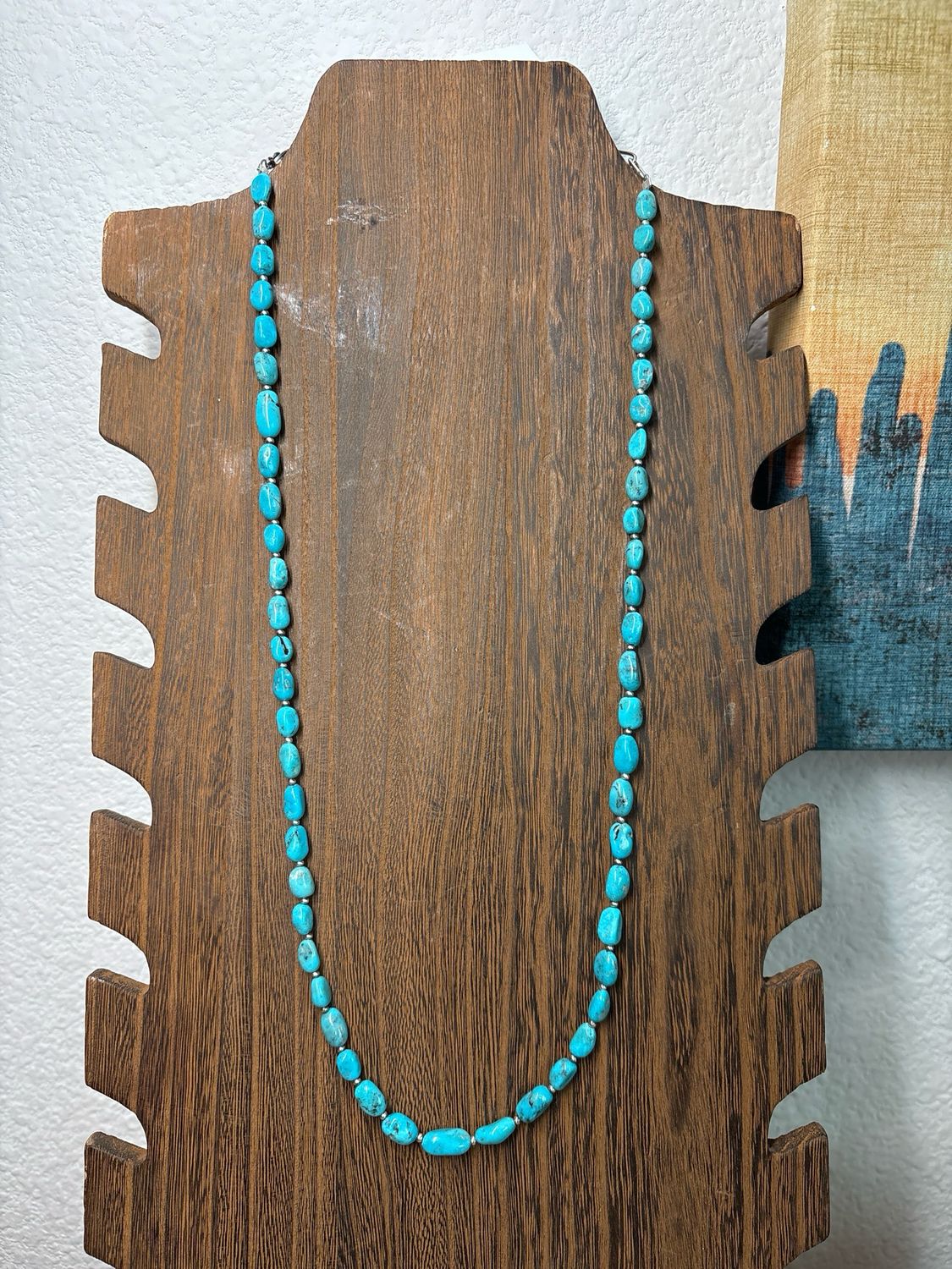 Turquoise &amp; 3 mm Navajo Pearls