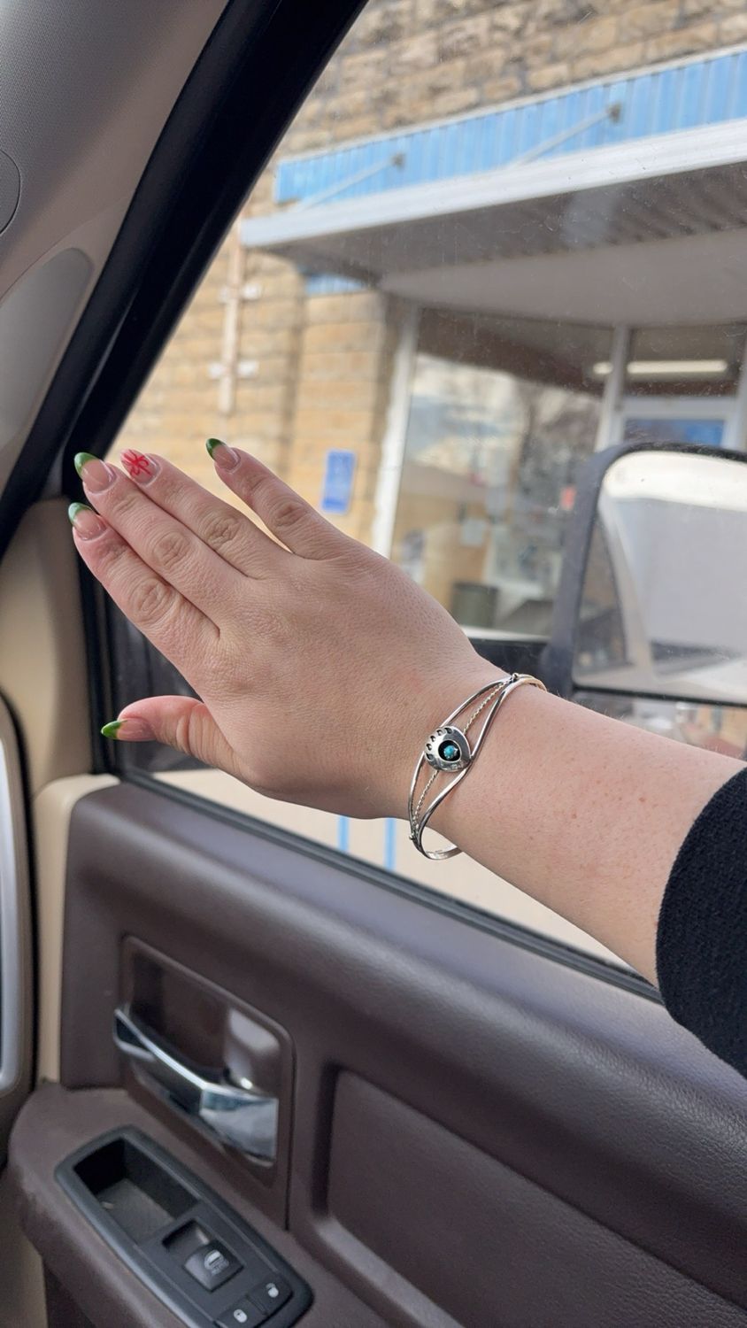 Turquoise Bear Claw Cuff