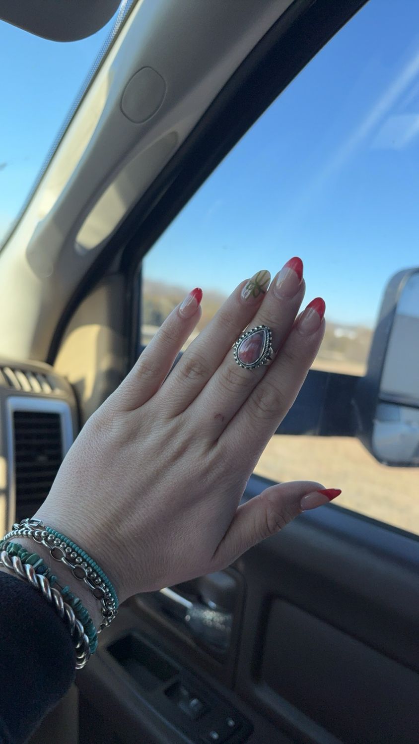 Rhodochrosite Ring Size 5
