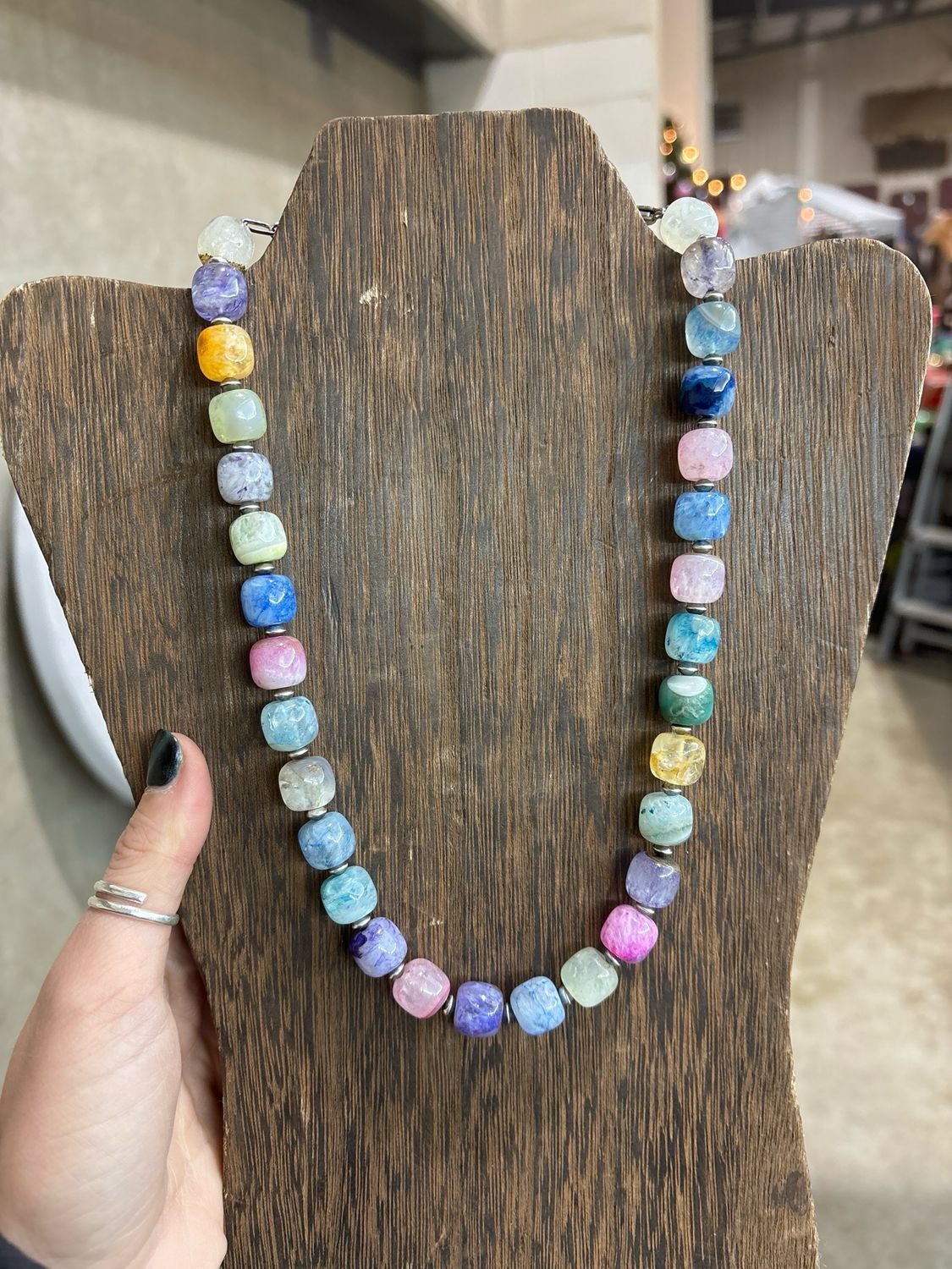 Watercolor Stone &amp; Navajo Pearl Saucers