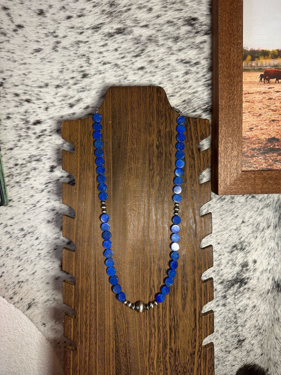 Lapis and Navajo Pearls