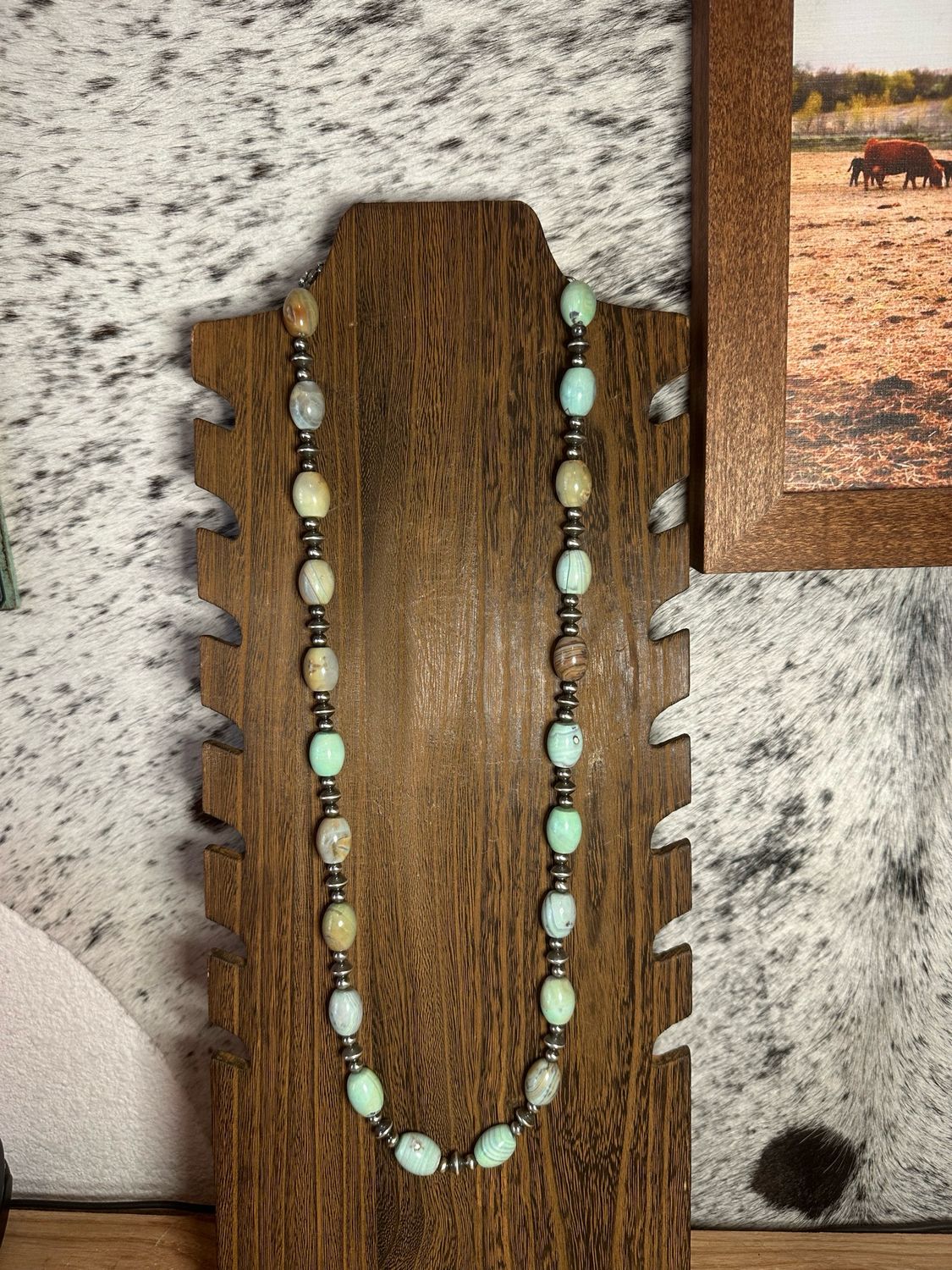 Chrysoprase &amp; Navajo Pearls