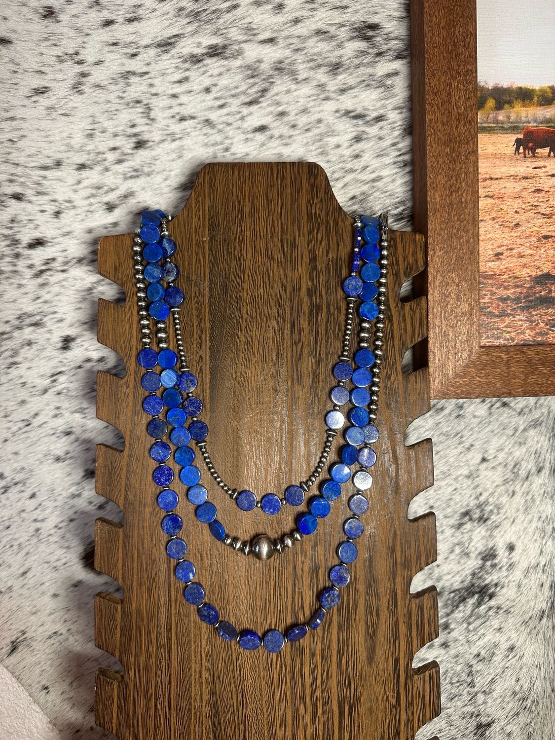 Lapis and Navajo Pearls