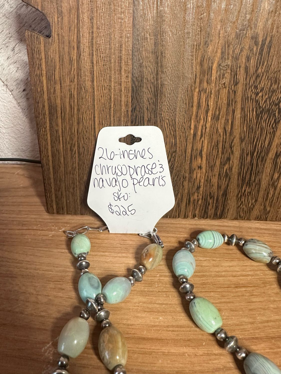 Chrysoprase &amp; Navajo Pearls