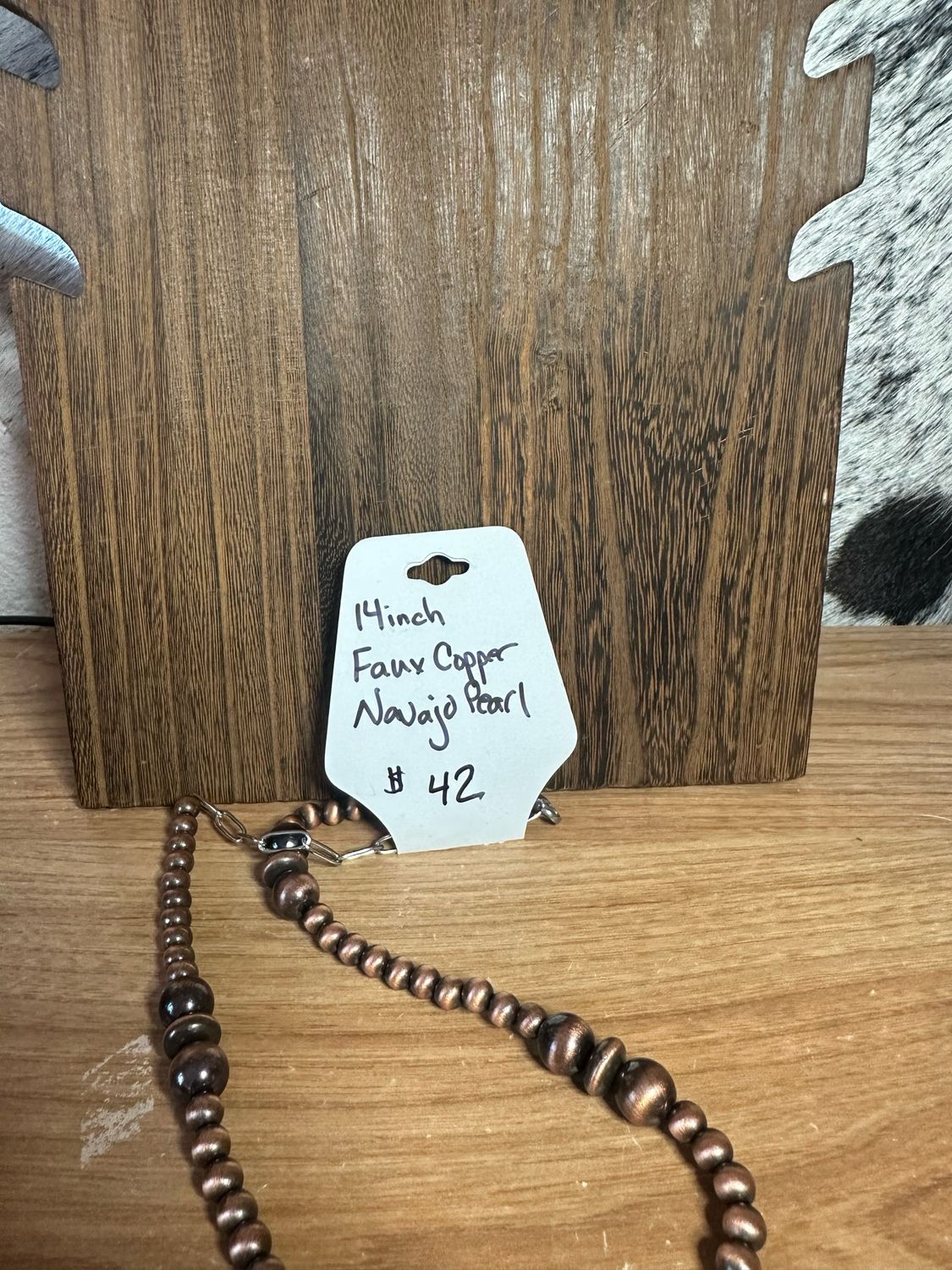 Faux Copper Navajo Pearls