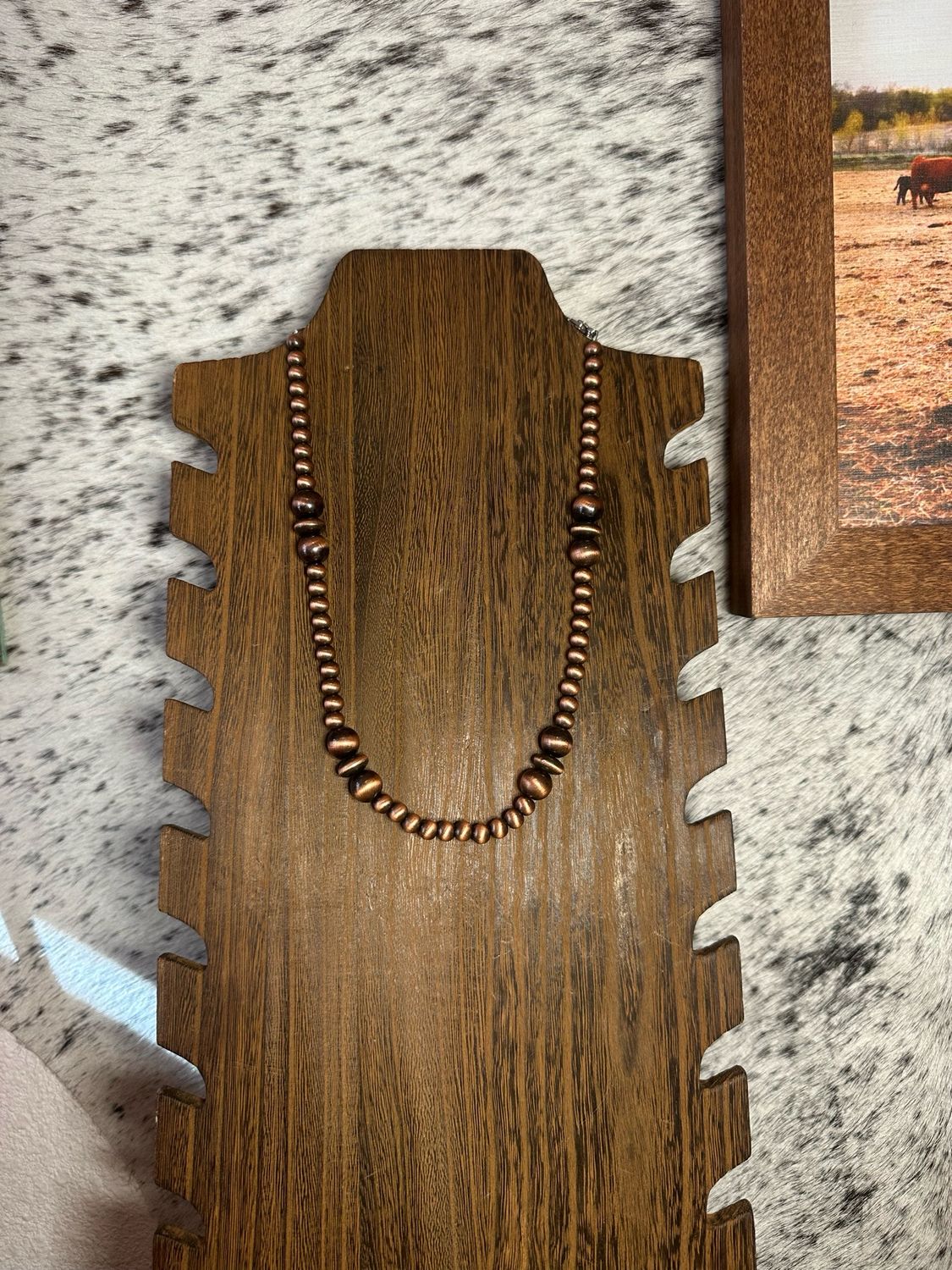 Faux Copper Navajo Pearls