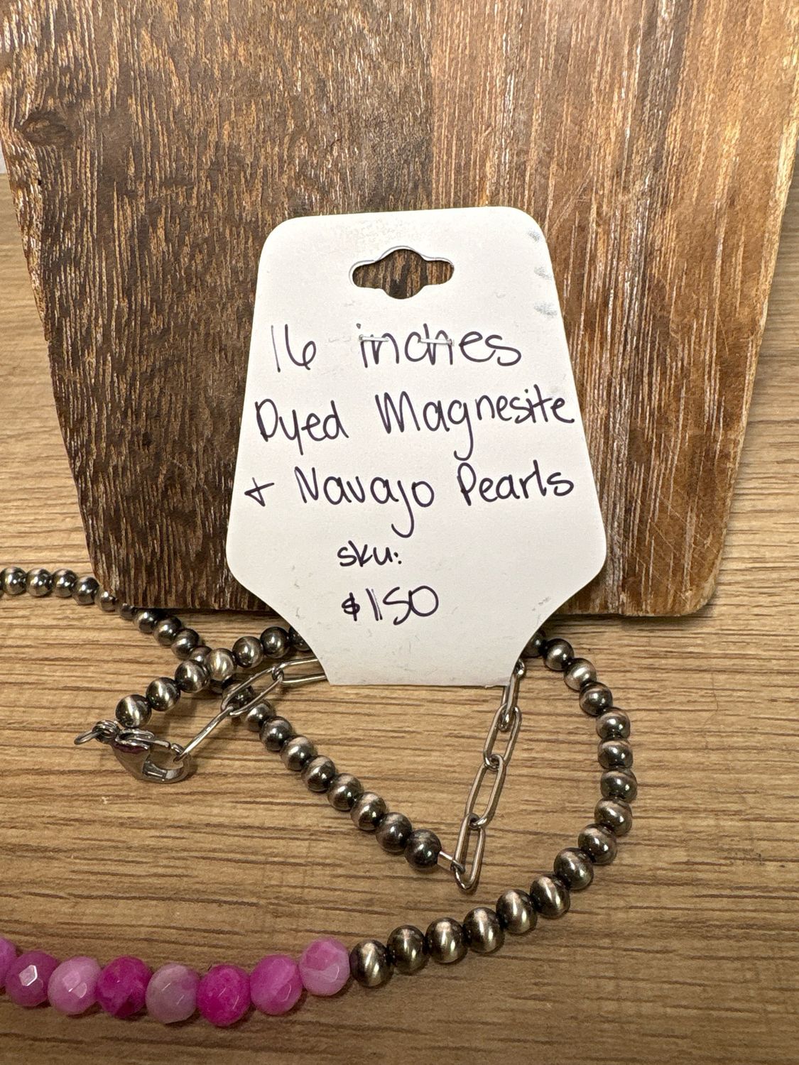 Dyed Magnesite &amp; Navajo Pearls