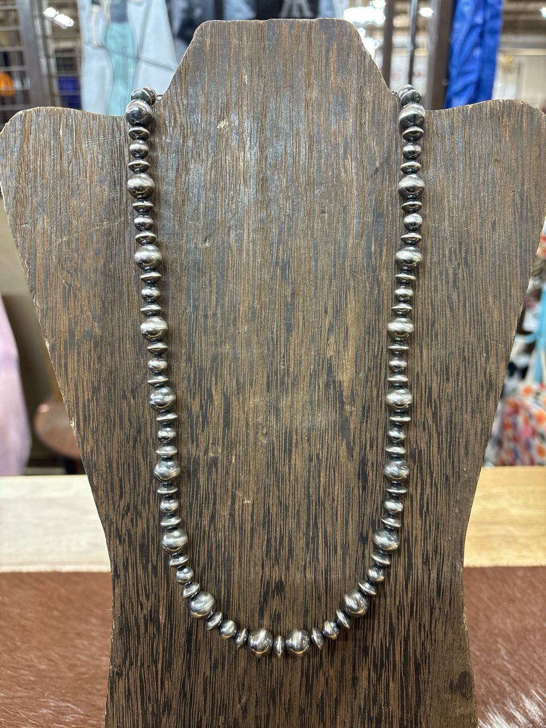 8 &amp; 12 mm with saucers Navajo Pearl