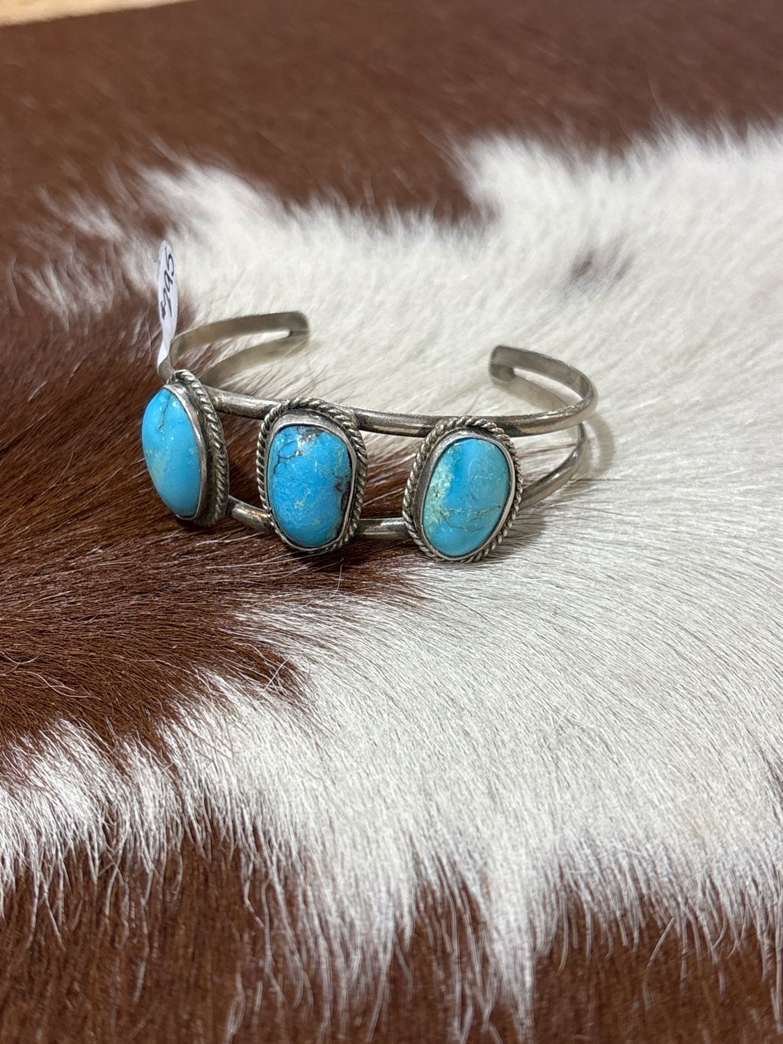 3 Stone Turquoise Cuff