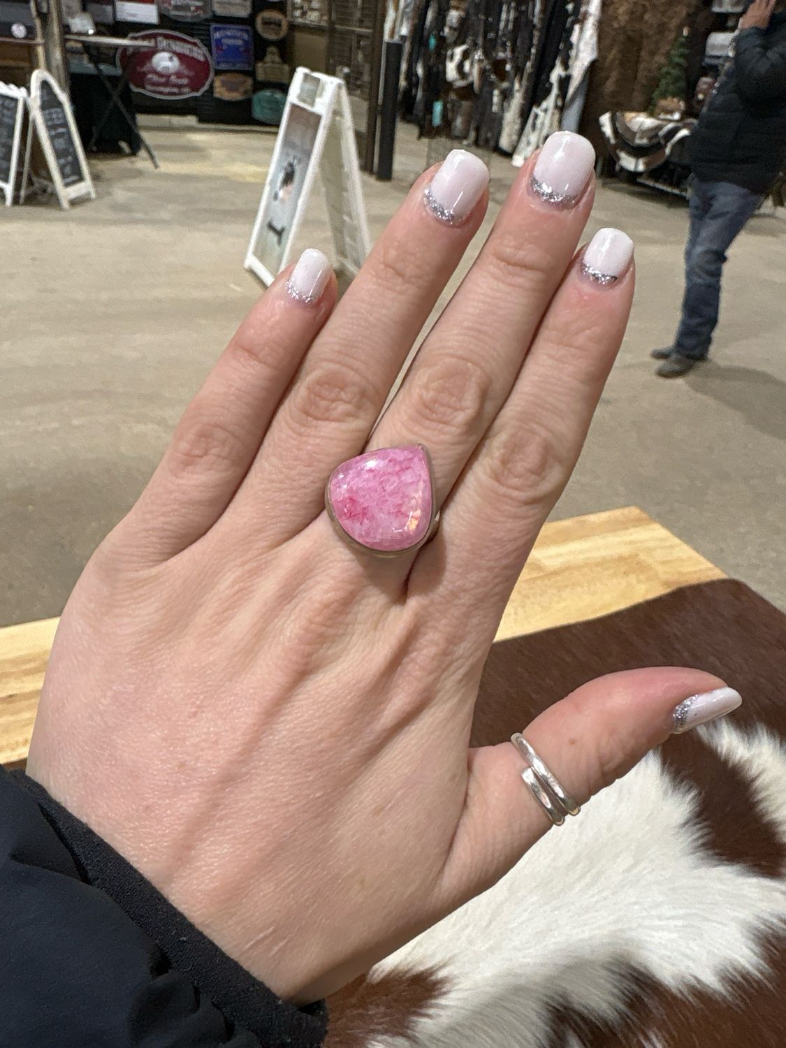 Pink Rhondite Ring