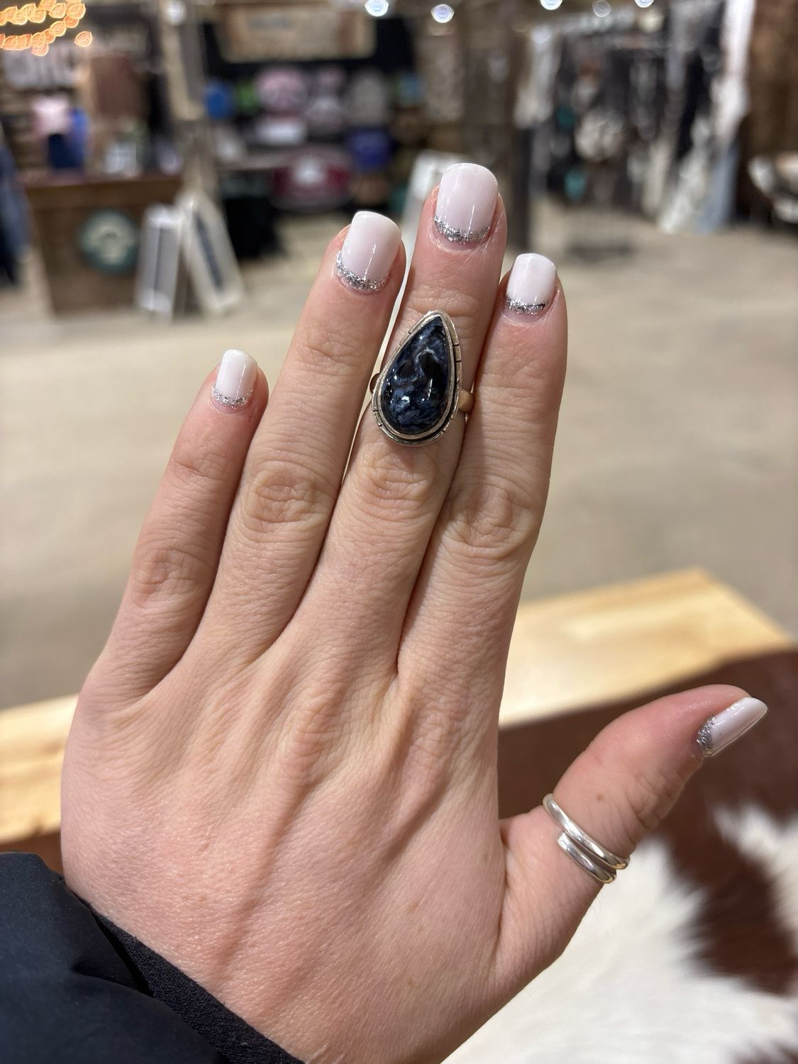 Black Blizzard Ring