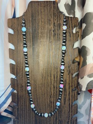 Navajo Pearls &amp; Paint Splatter Beads