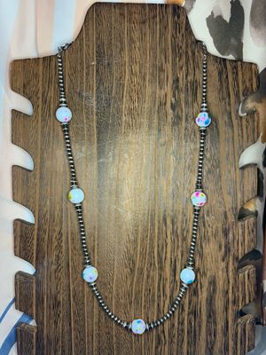Navajo Pearls &amp; Paint Splatter Beads