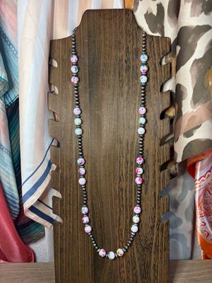 Navajo Pearls &amp; Paint Splatter Beads