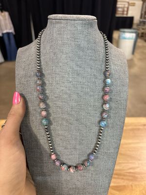 Galaxy Sea Jasper &amp; Navajo Pearls
