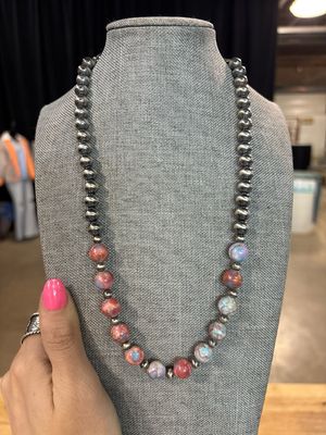 Galaxy Sea Jasper &amp; Navajo Pearls