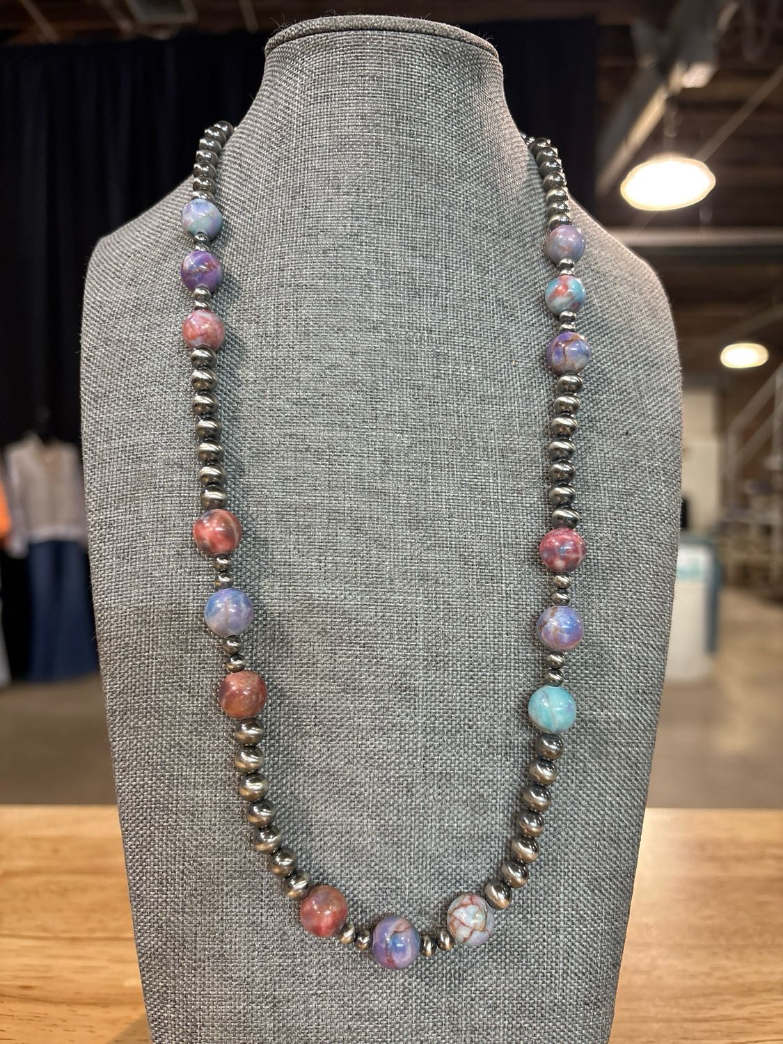 Galaxy Sea Jasper &amp; Navajo Pearls